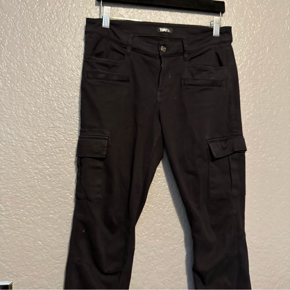 Aritzia TNA black cargo zip techwear style pants